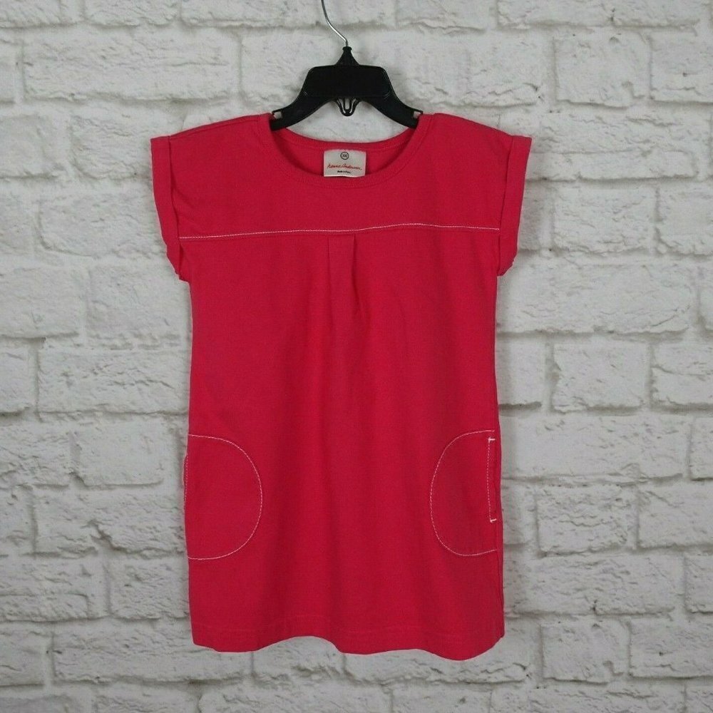 💰3/$25 Hanna Andersson T-Shirt Dress Pockets Cotton 100